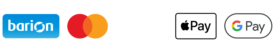 Barion, Mastercard, Visa, Apple Pay, Google Pay